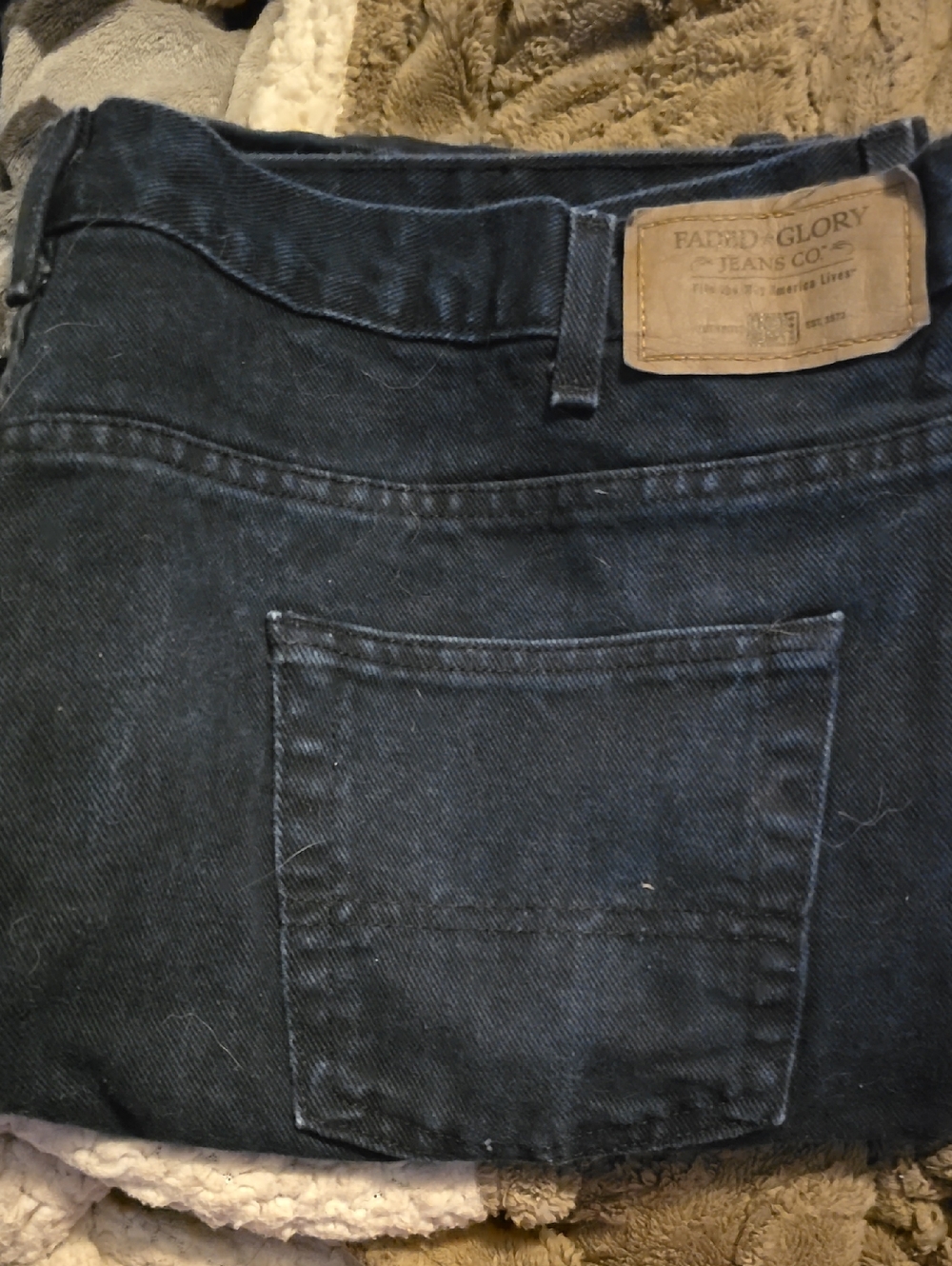Faded Glory Men's Dark Wash Straight Jeans